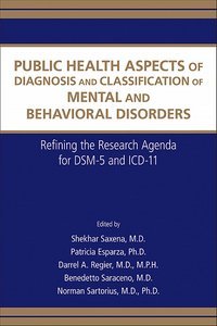 Public Health Aspects of Diagnosis and Classification of Mental and Behavioral Disorders product page