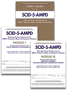 Set of User's Guide for SCID-5-AMPD, SCID-5-AMPD Module I, and SCID-5-AMPD Module III product page