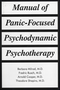 Manual of Panic-Focused Psychodynamic Psychotherapy product page