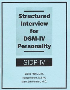 Structured Interview for DSM-IV® Personality (SIDP-IV) product page