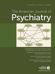 The American Journal of Psychiatry page